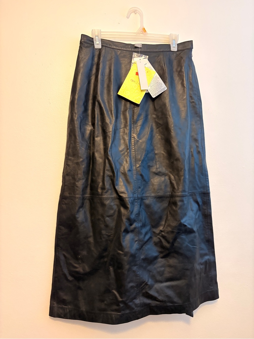Faux Leather Maxi Skirt - Black